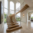 Floating Staircase - White Oak
