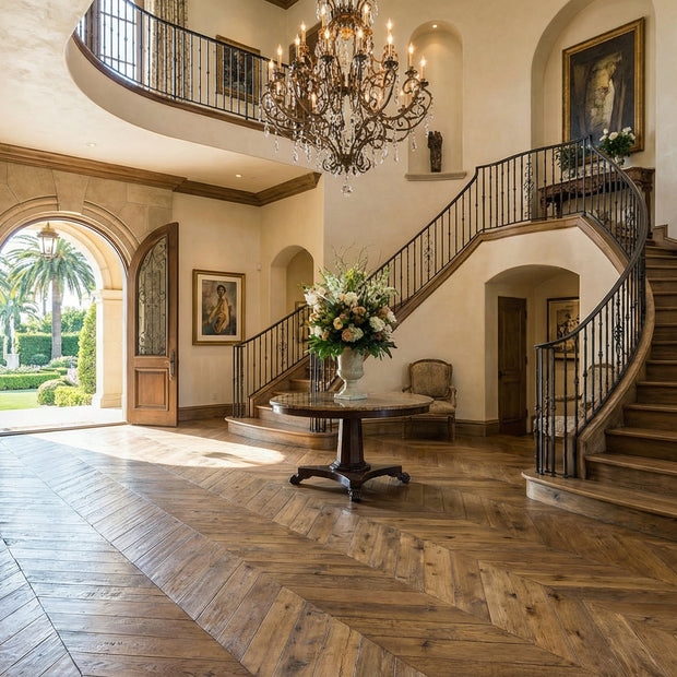 Chevron Pre-Finished White Oak