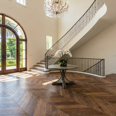 Chevron White Oak - Expreso (stained on site)