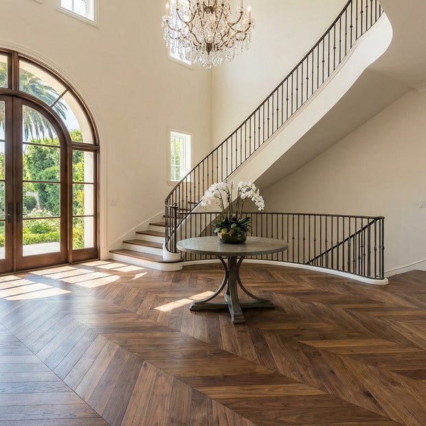 Chevron White Oak - Expreso (stained on site)